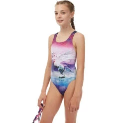Maru - Astra Auto Back Girls Swimsuit - Multi