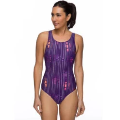 Maru - Cascade Pacer Hydro Back Ladies Swimsuit - Purple