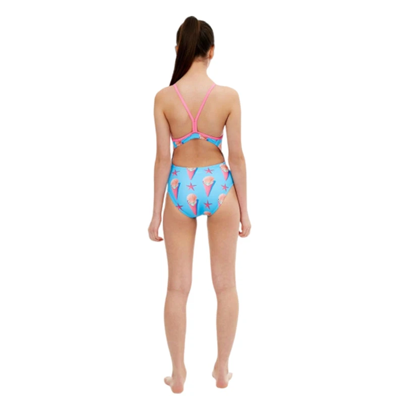 Maru - Gelato Pacer Fly Back Girls Swimsuit - Blue/Pink - Image 2