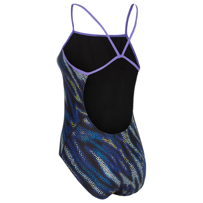 Maru - Jet Stream Pacer Swift Back Ladies Swimsuit - Blue/Multi - Image 7
