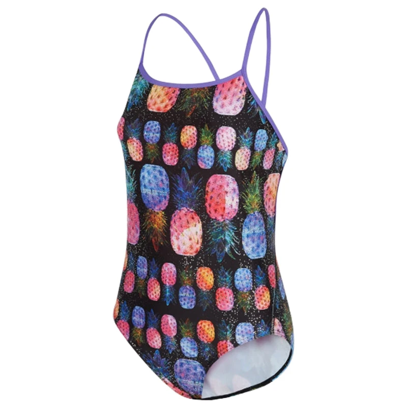 Maru - Pina Colada Ecotech Sparkle Jay Back Ladies Swimsuit - Black/Multi - Image 3