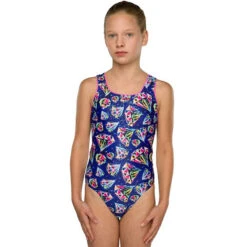 Maru - Razzle Dazzle Sparkle Auto Back Girls Swimsuit