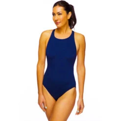Maru - Solid Pacer Closed Back Ladies Swimsuit - Royal Blue